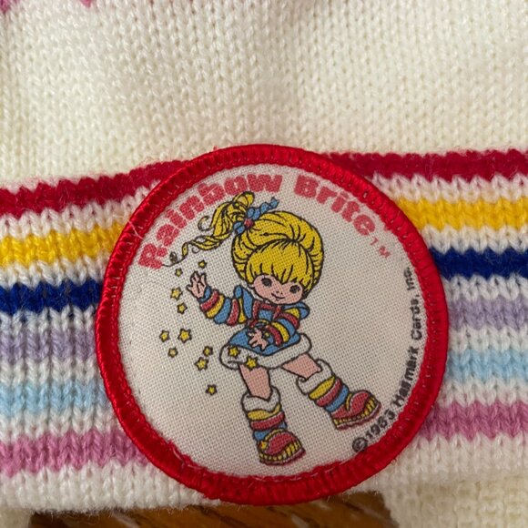 Rainbow Brite Pom Pom Beanie 1983 Vintage- Toddler Size - Picture 3 of 6